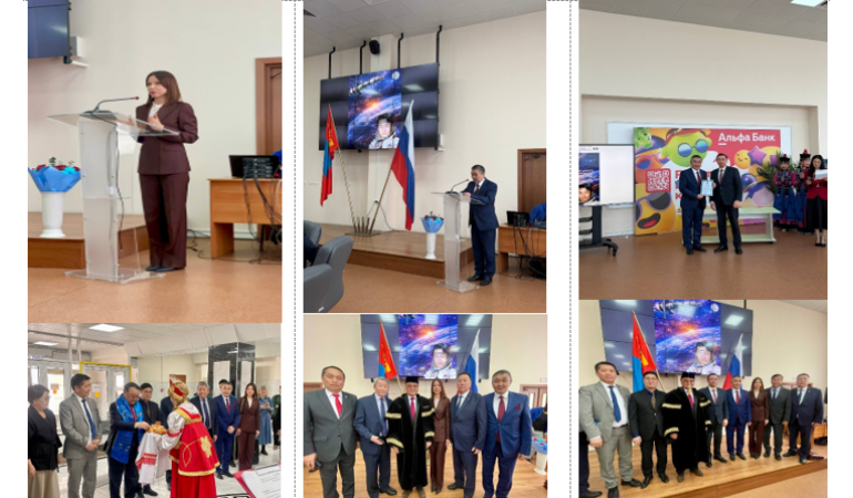 Монгол Улсын анхны сансрын нисгэгч Жүгдэрдэмидийн Гүррагчаад сансарт ниссэний 45 жилийн ойд зориулан  Улаан-Үд хотноо хүндэтгэл үзүүллээ